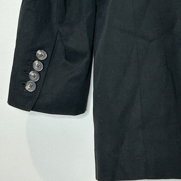 Everlane The 80's Blazer in Black 3 Button Front Long Sleeve Women's Size 6 NWOT - Picture 9 of 12